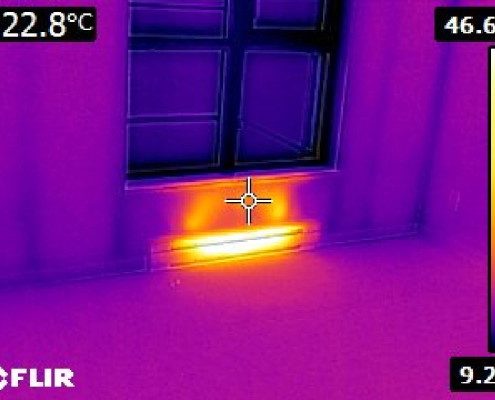 Baseboad heating operating