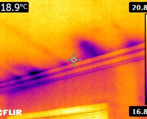 Missing insulation in attic