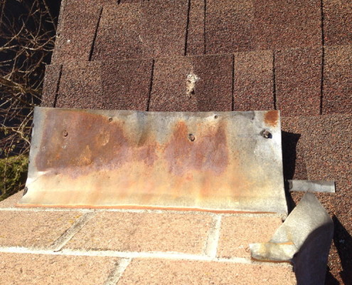 Missing roof sealants