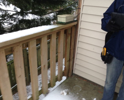 Loose Railings During Deck Inspection